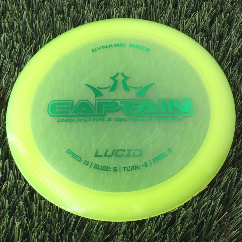 Dynamic Discs Lucid Captain – 170g – Translucent Neon Yellow
