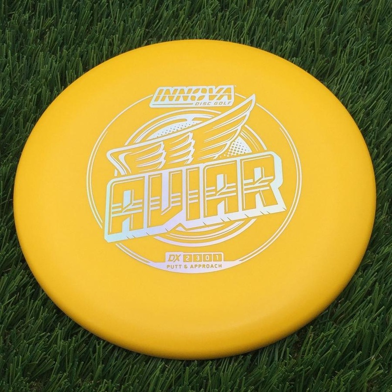 Innova DX Aviar Putter with Burst Logo Stock Stamp – 175.1g – Yellow