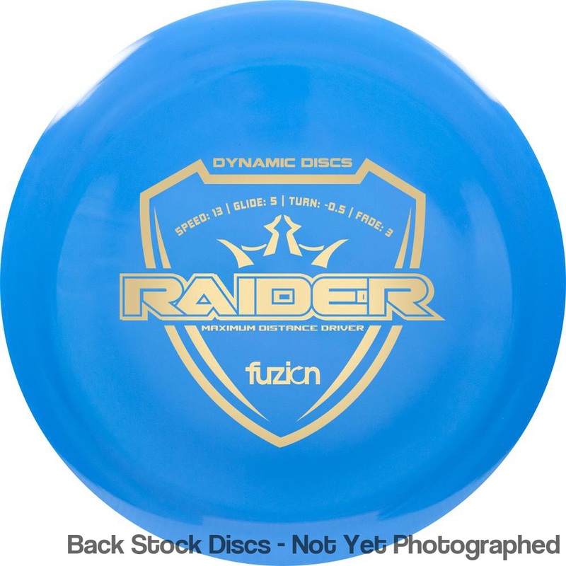 Dynamic Discs Fuzion Raider Distance Driver (Stock Stamp) [Back Stock Inventory – Disc and Stamp Color WILL VARY]
