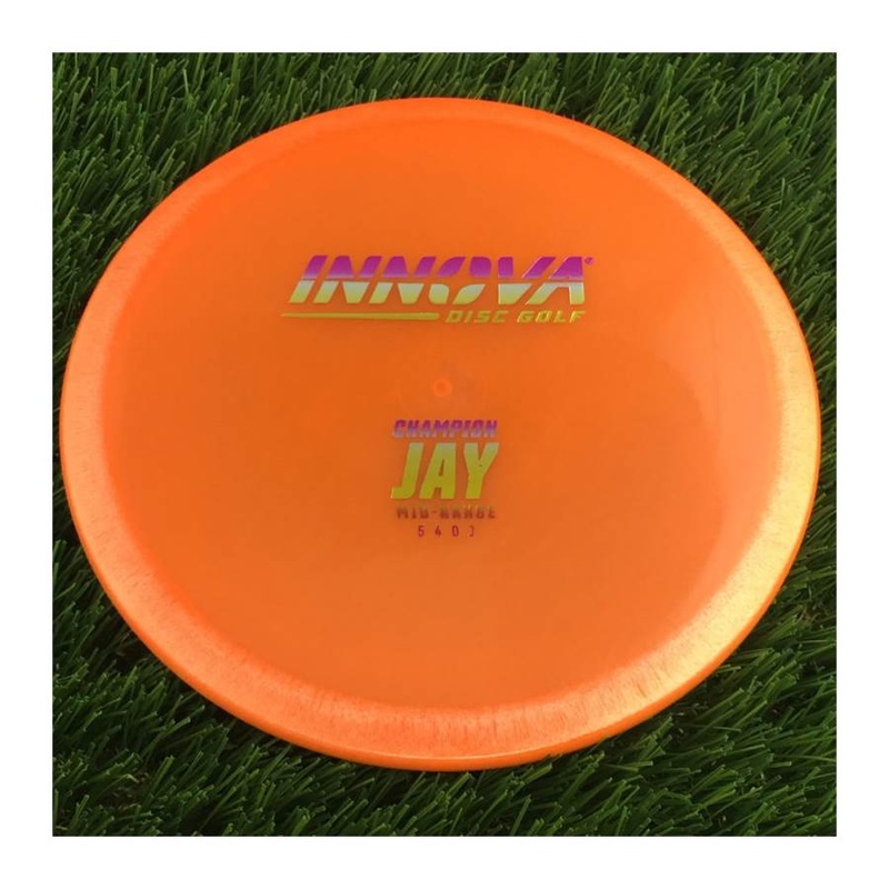 Innova Champion Jay with Burst Logo Stock Stamp – 154g – Translucent Orange