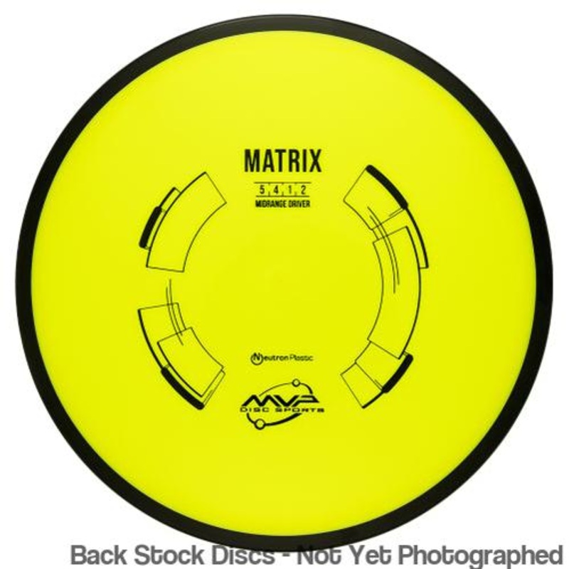 MVP Neutron Matrix Midrange with Stock Stamp with Flight Numbers Stamp [Back Stock Inventory – Disc and Stamp Color WILL VARY]
