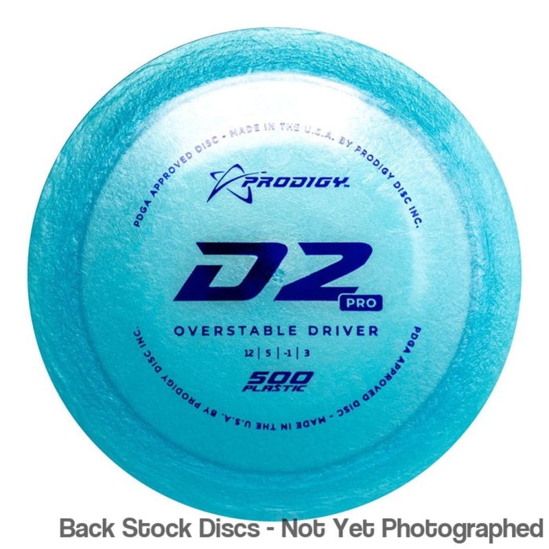 Prodigy 500 D2 Pro Distance Driver (Stock Stamp) [Back Stock Inventory – Disc and Stamp Color WILL VARY]