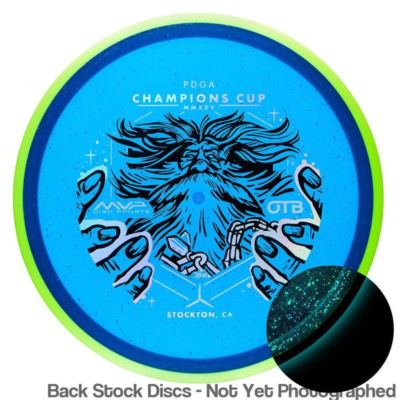 Axiom Particle Glow Proton Hex 5|5.5|-1|1 Midrange with OTB Champions Cup 2025 – Wizardcraft by Mike Inscho Stamp [Back Stock Inventory – Disc and Stamp Color WILL VARY]