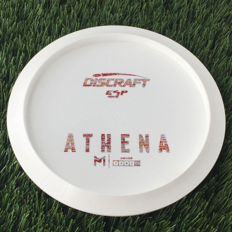 Discraft ESP Athena with Dye Line Blank Top Bottom Stamp – 172g White