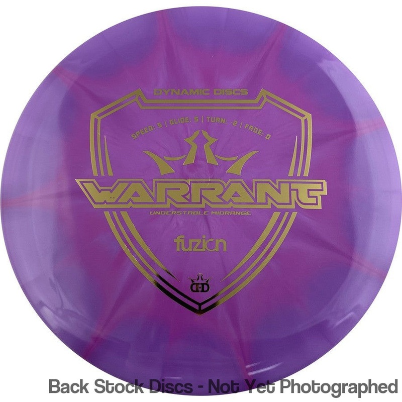 Dynamic Discs Fuzion Burst Warrant Midrange (Stock Stamp) [Back Stock Inventory – Disc and Stamp Color WILL VARY]