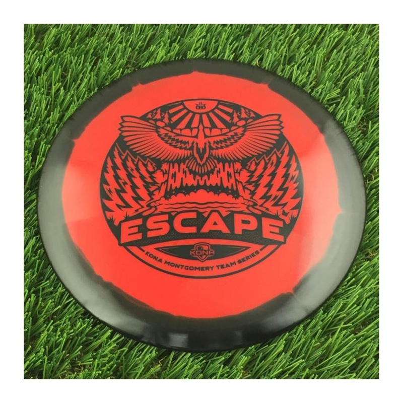 Dynamic Discs Fuzion Orbit Escape with Kona Montgomery Eagle Wings Team Series 2023 Stamp – 175g – Solid Red
