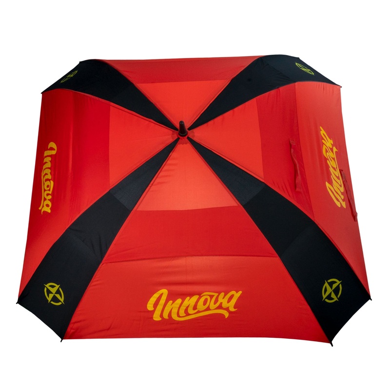 Innova Flow Square Umbrella – Red and Black