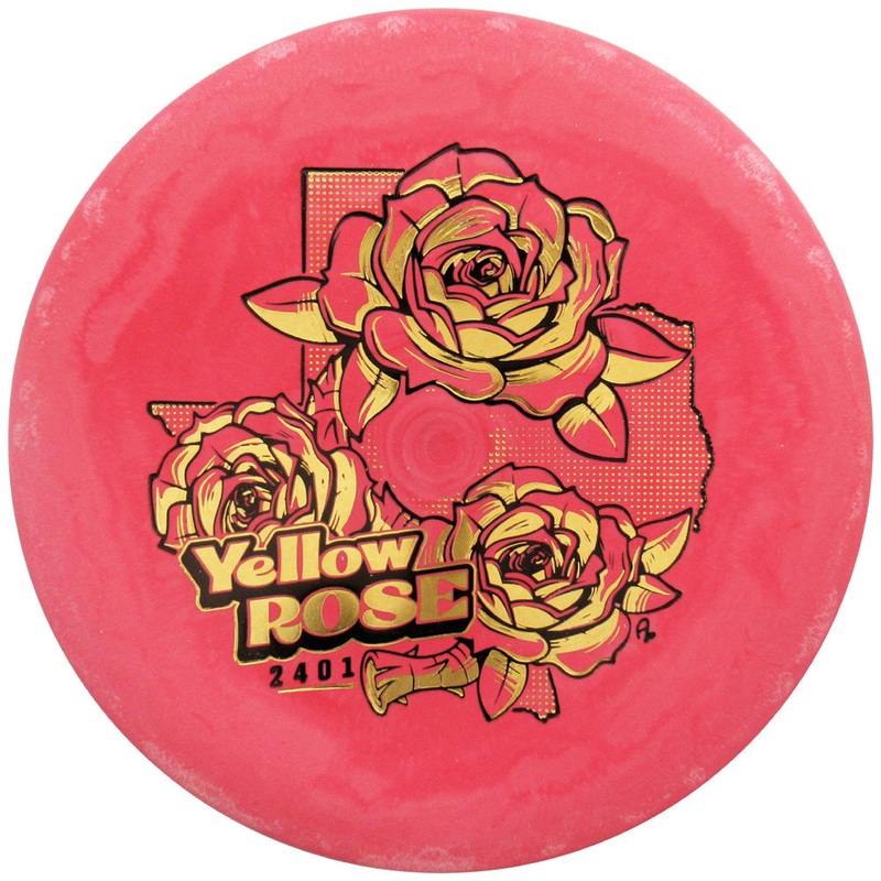 Lone Star Artist Series Delta 1 Yellow Rose Putter Golf Disc