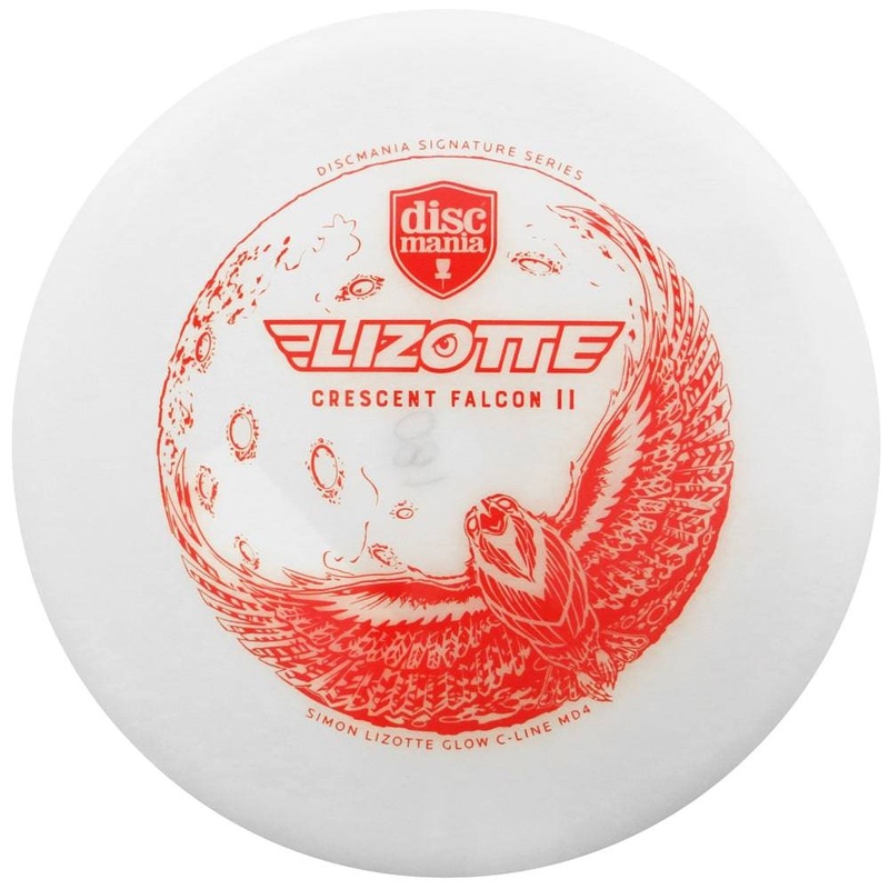 Discmania Limited Edition Signature Simon Lizotte Crescent Falcon II Glow C-Line MD4 Midrange Driver Golf Disc