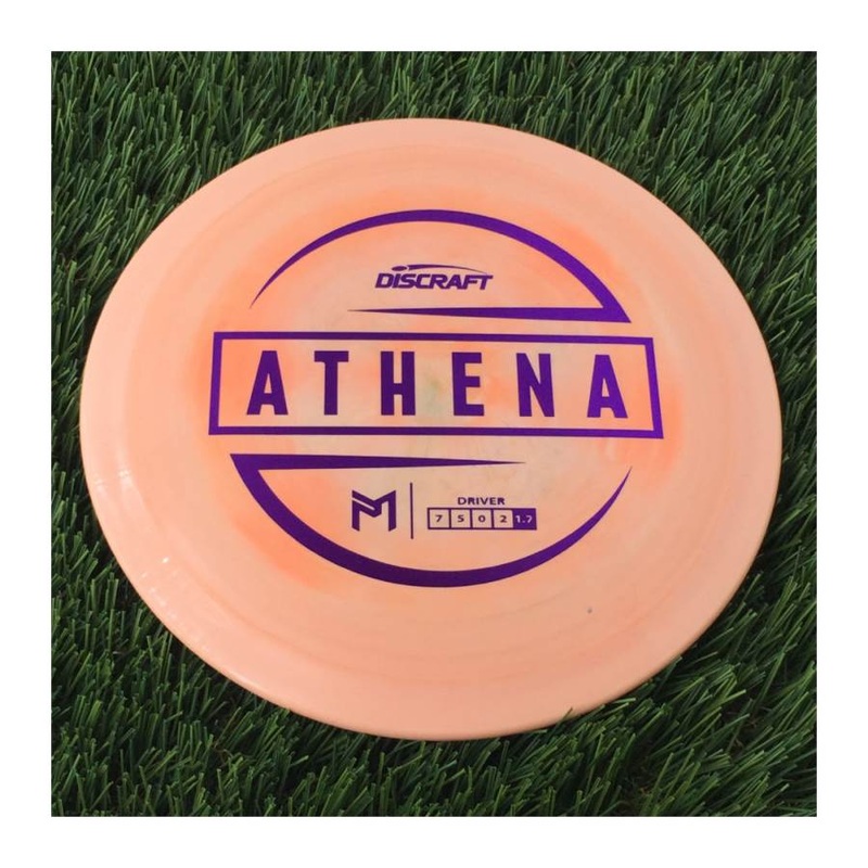Discraft ESP Athena with PM Logo Stock Stamp Stamp – 172g Pale Orange