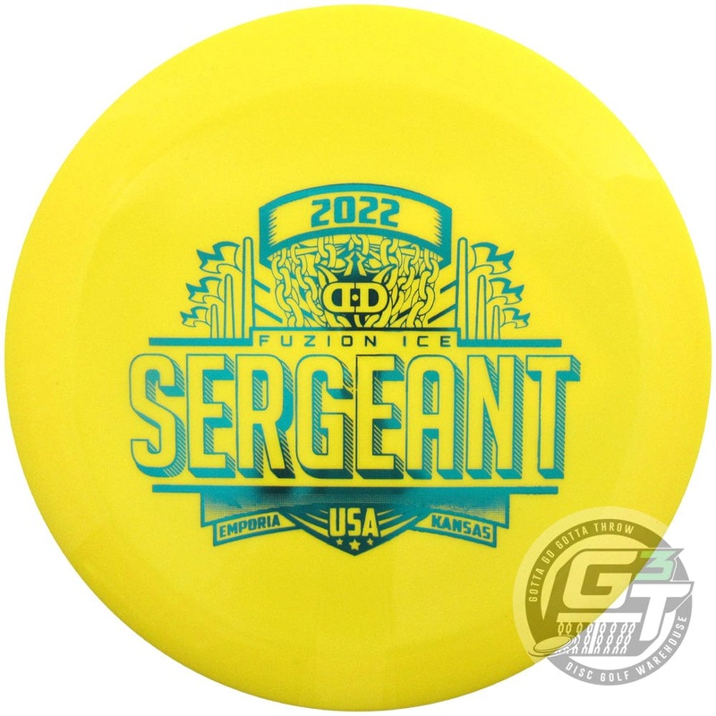 Dynamic Discs Limited Edition 2022 PDGA World Championships Fuzion Ice Sergeant Distance Driver Golf Disc