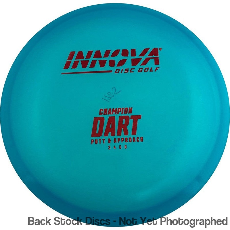 Innova Champion Dart Putter with Burst Logo Stock Stamp [Back Stock Inventory – Disc and Stamp Color WILL VARY]