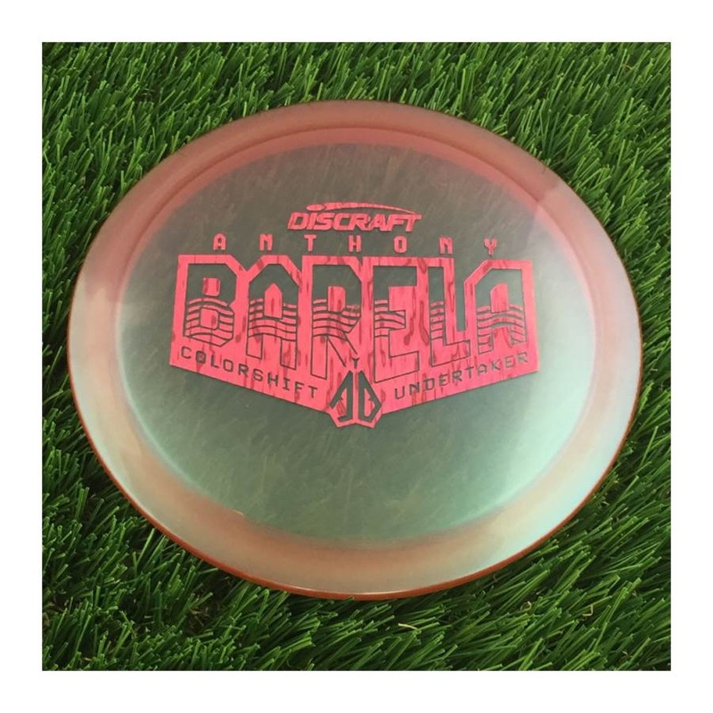 Discraft Elite Z Color Shift Undertaker with Anthony Barela Waves – AB Small Stamp – 172g – Translucent Orangish Brown