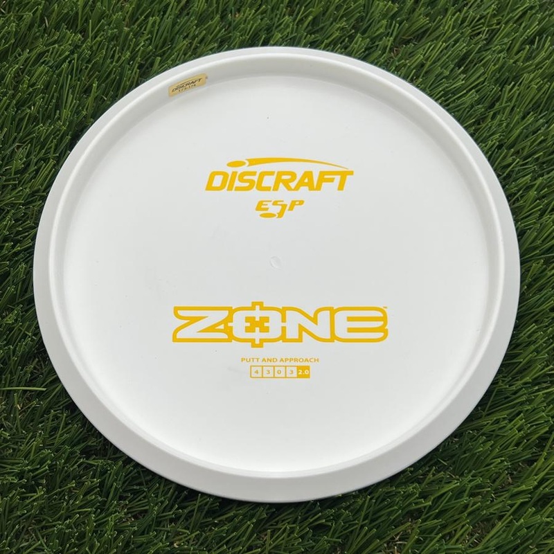 Discraft ESP Zone with Dye Line Blank Top Bottom Stamp – 175.4g – White