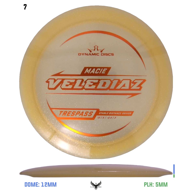 Dynamic Discs Lucid Gold Metal Flake Trespass – Macie Velediaz (2025)
