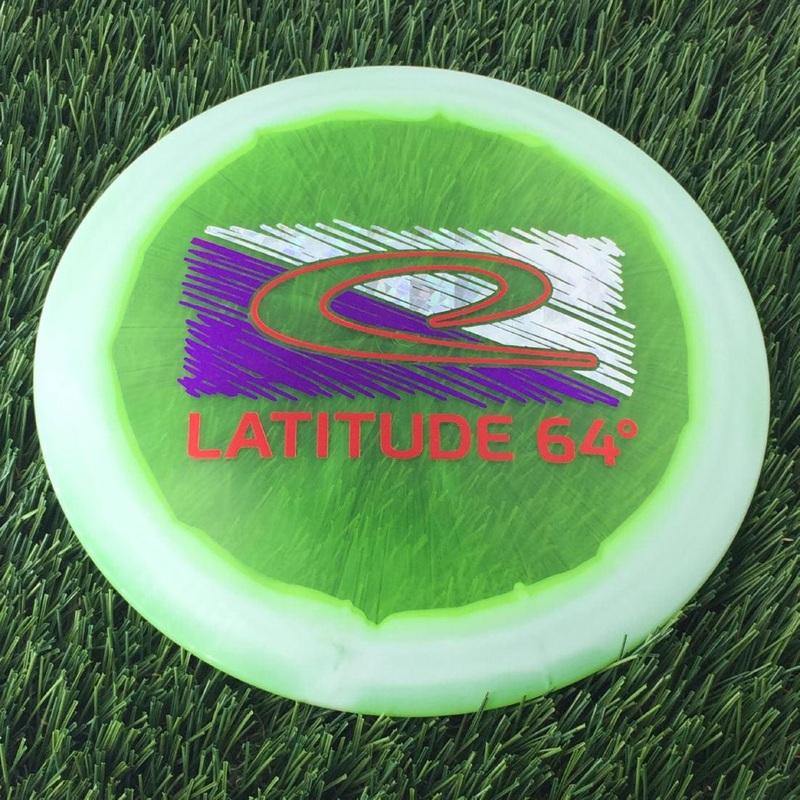 Latitude 64 Opto Ice Orbit Saint Pro with National Disc Golf Day 2024 – Large Latitude 64 Logo Stamp – 173g – Translucent Green