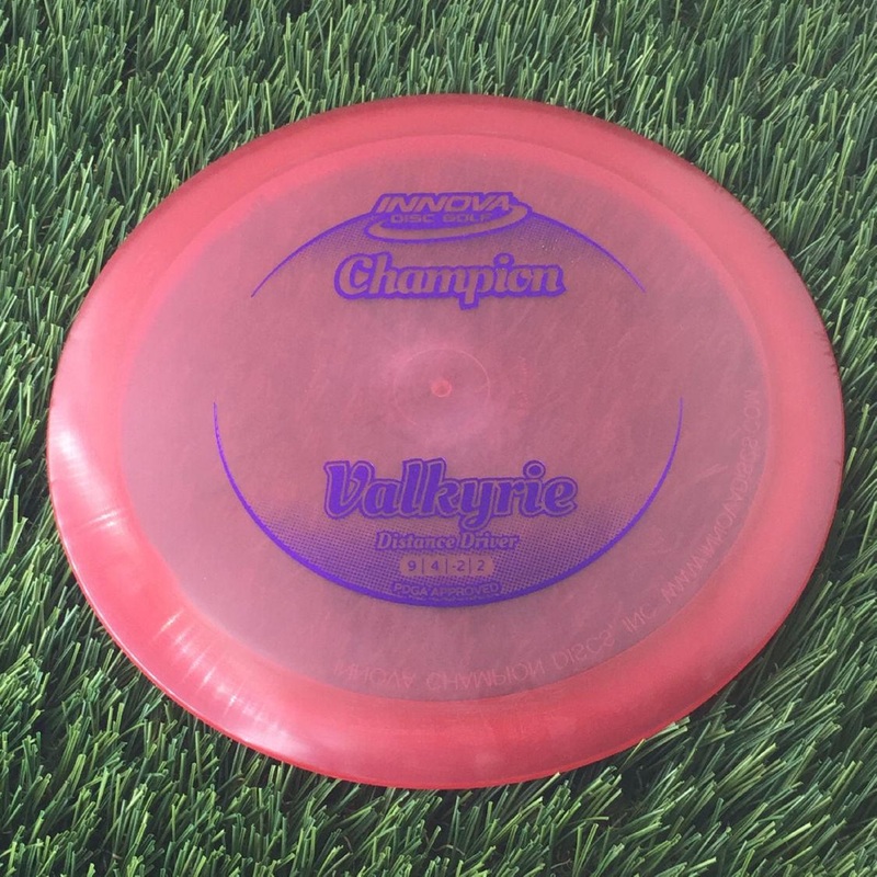 Innova Champion Valkyrie with Circle Fade Stock Stamp – 167g – Translucent Red