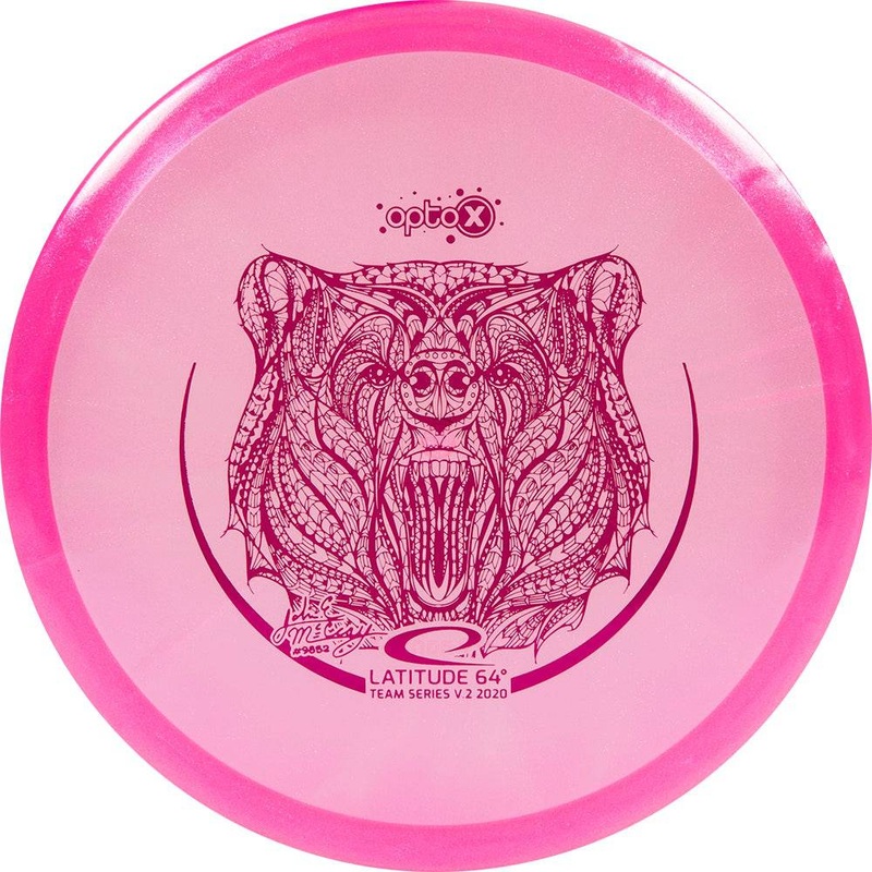 Latitude 64 Limited Edition 2020 Team Series JohnE McCray Glimmer Opto-X Fuse Midrange Golf Disc