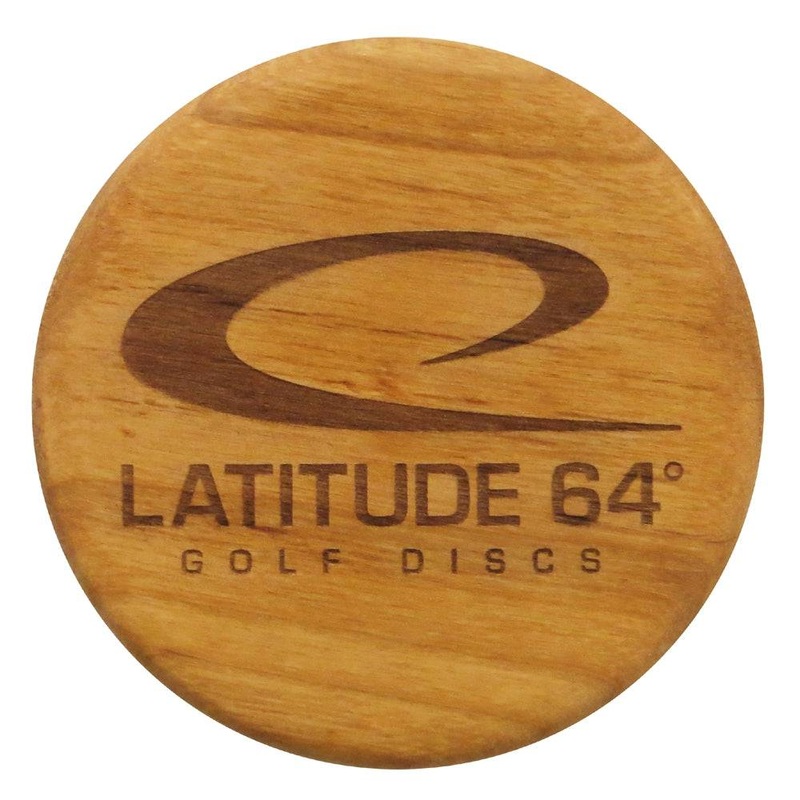Latitude 64 Logo Alder Wood Mini Marker Disc