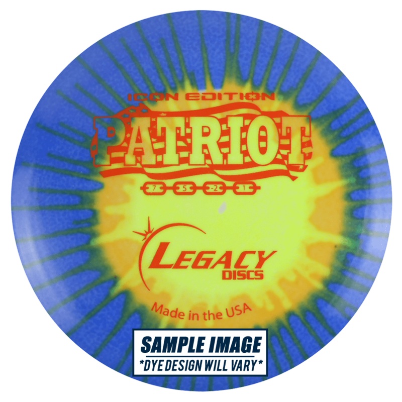 Legacy Tie-Dye Icon Edition Patriot Fairway Driver Golf Disc