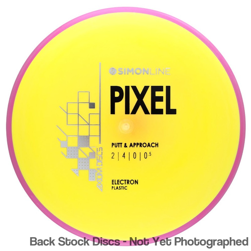 Axiom Electron Pixel Putter with SimonLine Stock Stamp [Back Stock Inventory – Disc and Stamp Color WILL VARY]