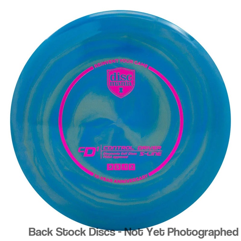 Discmania Swirly S-Line CD1 Distance Driver with 10 Year Anniversary Heirloom Design Stamp [Back Stock Inventory – Disc and Stamp Color WILL VARY]