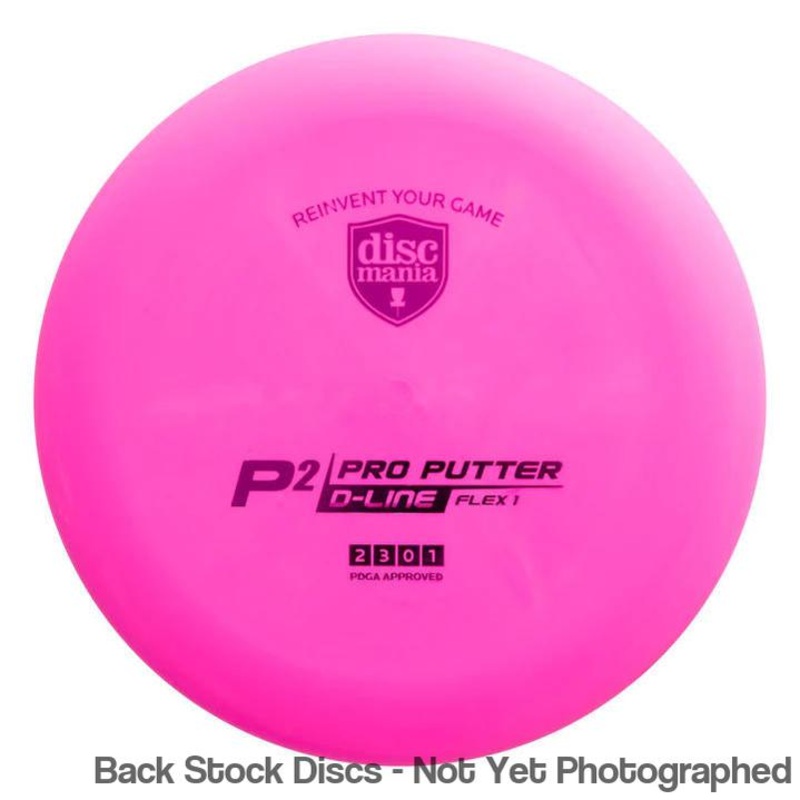 Discmania Italian D-Line Flex 1 P2 New Original Putter (Stock Stamp) [Back Stock Inventory – Disc and Stamp Color WILL VARY]