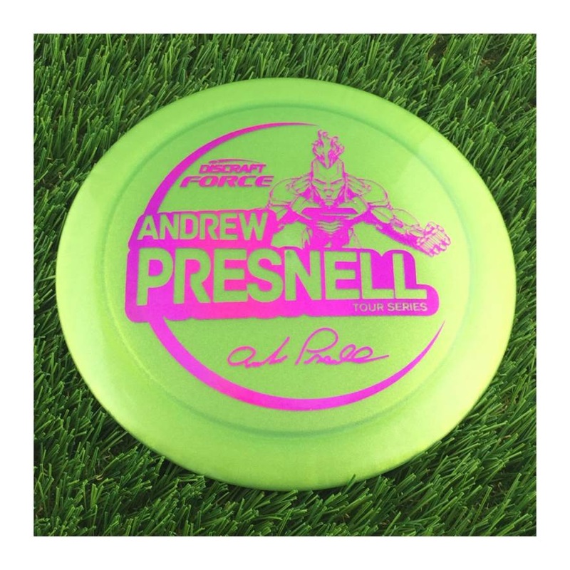 Discraft Metallic Z Force with Andrew Presnell Tour Series 2021 Stamp – 174g – Translucent Green