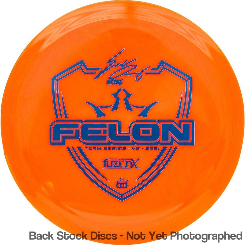 Dynamic Discs Fuzion X-Blend Felon Fairway Driver with Eric Oakley Team Series V2 2021 Stamp [Back Stock Inventory – Disc and Stamp Color WILL VARY]