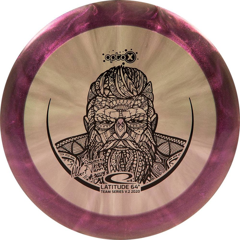 Latitude 64 Limited Edition 2020 Team Series Albert Tamm Glimmer Opto-X Recoil Distance Driver Golf Disc