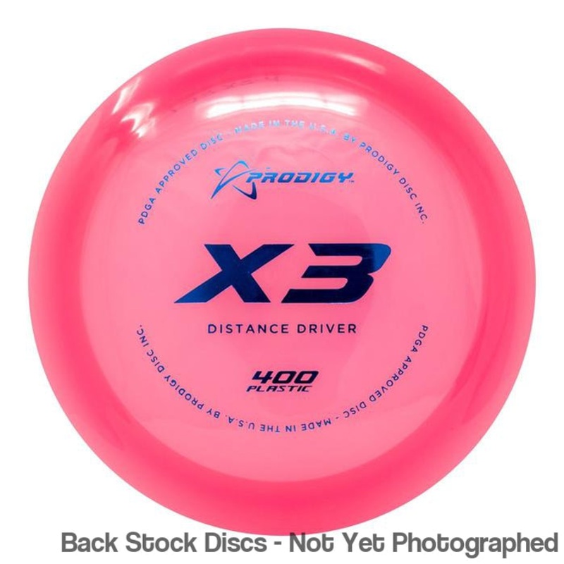 Prodigy 400 X3 Distance Driver (Stock Stamp) [Back Stock Inventory – Disc and Stamp Color WILL VARY]