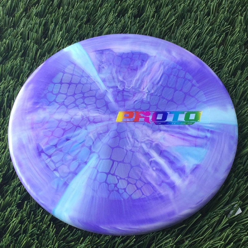 Discraft Putter Line Hard Ricky Wysocki Proto Putter with Proto Ricky Wysocki – Raptor Skin Ghost Foil Stamp – 174g – Purple