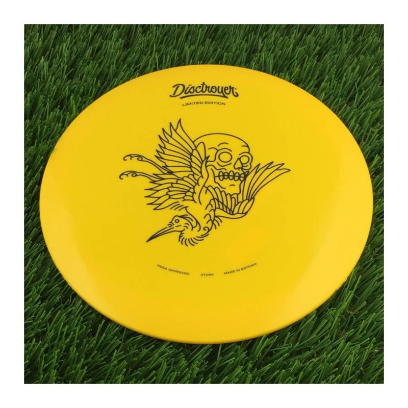 Disctroyer A-Medium Stork / Toonekurg FD-8 with Tattoo – Limited Edition Stamp – 171g – Solid Yellow