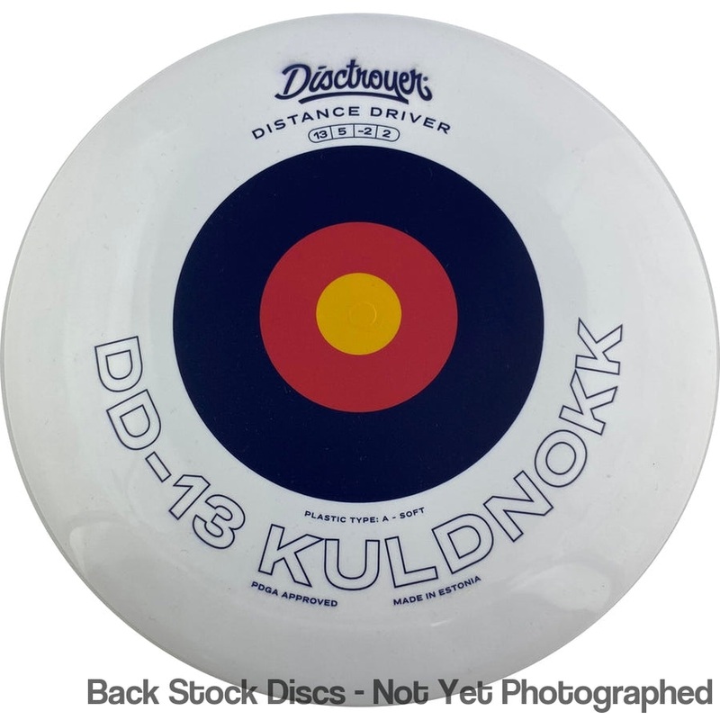 Disctroyer A-Soft Starling / Kuldnokk DD-13 Distance Driver with Kuldnokk Stamp [Back Stock Inventory – Disc and Stamp Color WILL VARY]