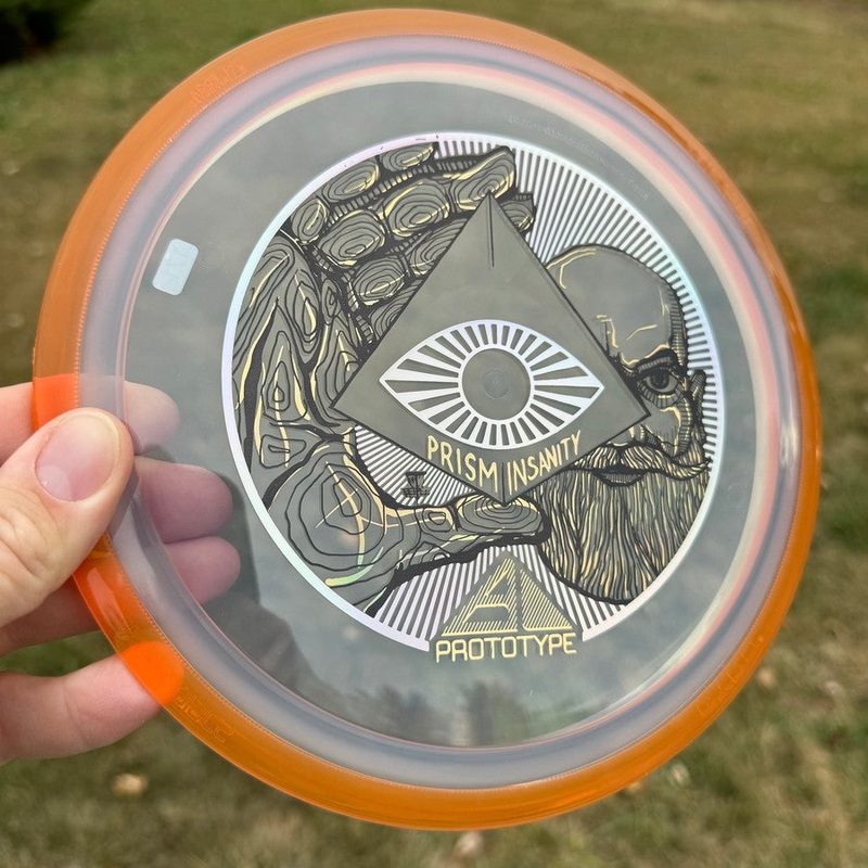 Dec ’23 Auction – Axiom Prism Proton Insanity with Special Edition ZAM Insanity Stamp – 171g – Translucent Clear
