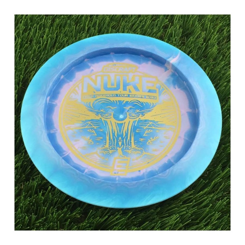 Discraft ESP Swirl Nuke with Ezra Aderhold Tour Series 2023 Stamp – 174g – Solid Blue