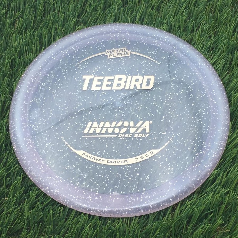 Innova Champion Metal Flake Teebird with Burst Logo Stock Stamp – 148g – Translucent  Bluish Clear