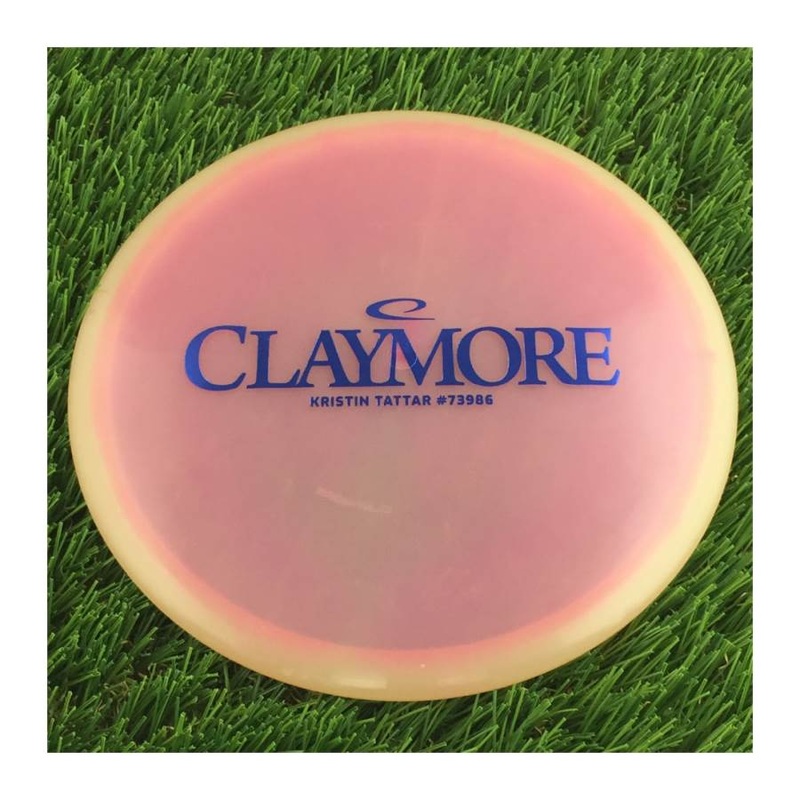 Latitude 64 Opto Orbit Moonshine Glow Claymore with Kristin Tattar #73986 Stamp – 177g – Translucent Light Pink