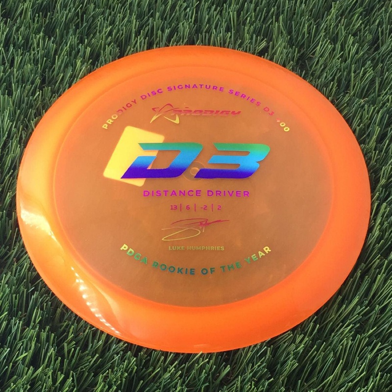 Prodigy 400 D3 with 2022 Signature Series Luke Humphries – PDGA Rookie of the Year Stamp – 171g – Translucent Orange