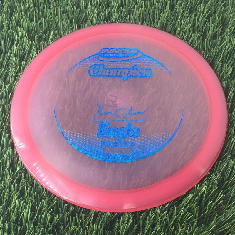 Innova Champion Eagle with Ken Climo – 12x World Champion New Stamp Stamp – 147g – Translucent Red