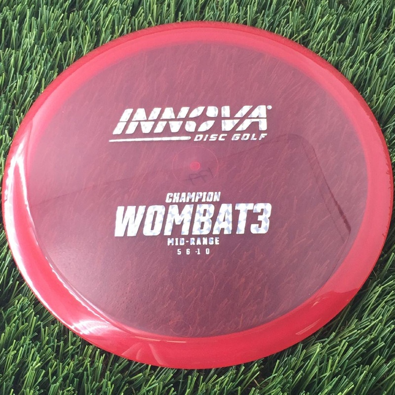 Innova Champion Wombat3 with Burst Logo Stock Stamp – 177g – Translucent Red