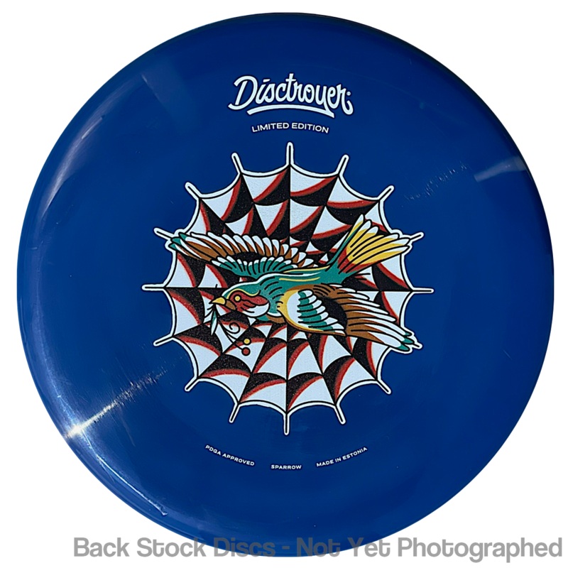 Disctroyer A-Medium Sparrow P&A-3 Putter with Colored Tattoo – Limited Edition Stamp [Back Stock Inventory – Disc and Stamp Color WILL VARY]