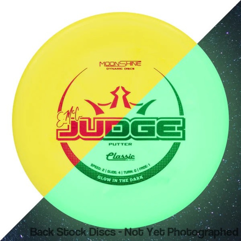 Dynamic Discs Classic Blend Moonshine Glow EMAC Judge Putter with EMAC Signature Stamp [Back Stock Inventory – Disc and Stamp Color WILL VARY]