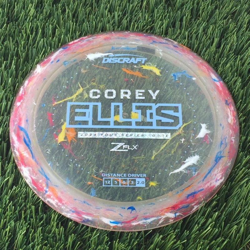 Discraft Jawbreaker Z FLX Force with Corey Ellis 2024 Tour Series Stamp – 172g – Translucent Off Pink