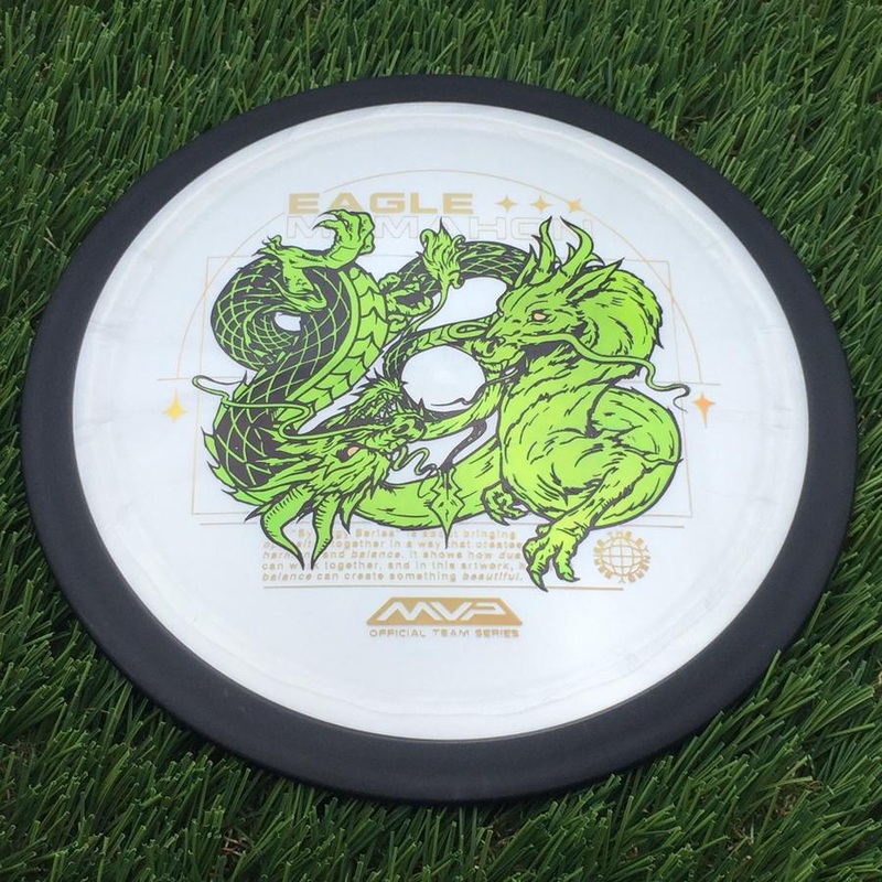 MVP Plasma Dimension with Eagle McMahon Team Series & Synergy Series Dragon Art by Green C Studio Stamp – 170.92g – Pearly White