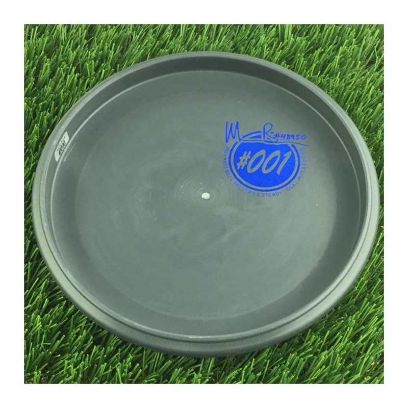 DGA ProSeries Rubbery Plastic Blend Steady with 2021 Matt Bell ProSeries #001 Limited Edition #48950 Bottom Stamp – 174g – Solid Dark Grey