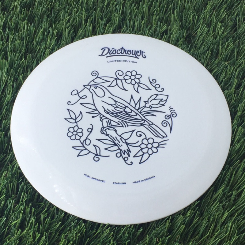 Disctroyer A-Soft Starling / Kuldnokk DD-13 with Tattoo – Limited Edition Stamp – 175g Off White