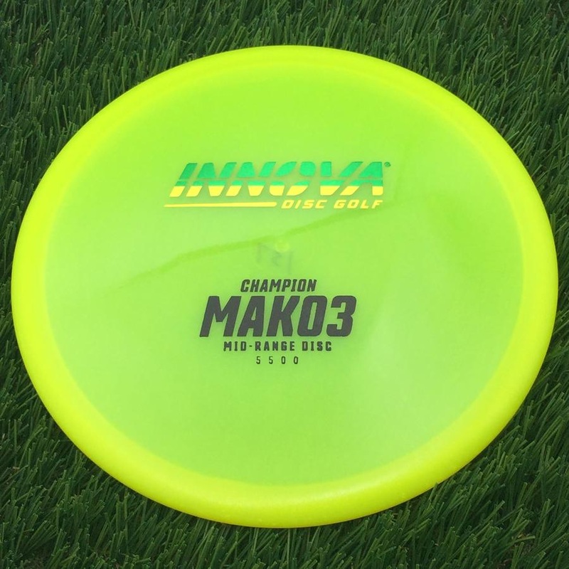 Innova Champion Mako3 with Burst Logo Stock Stamp – 157g – Yellow