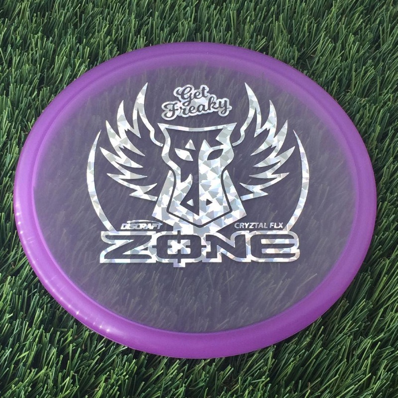Discraft CryZtal Flx Zone with Get Freaky Dark Horse Stamp – 174g – Translucent Purple