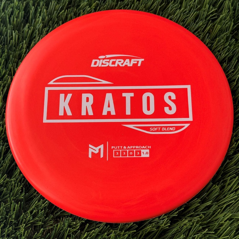 Discraft Putter Line Soft Kratos with PM Logo Stock Stamp Stamp – 170g Bright Red